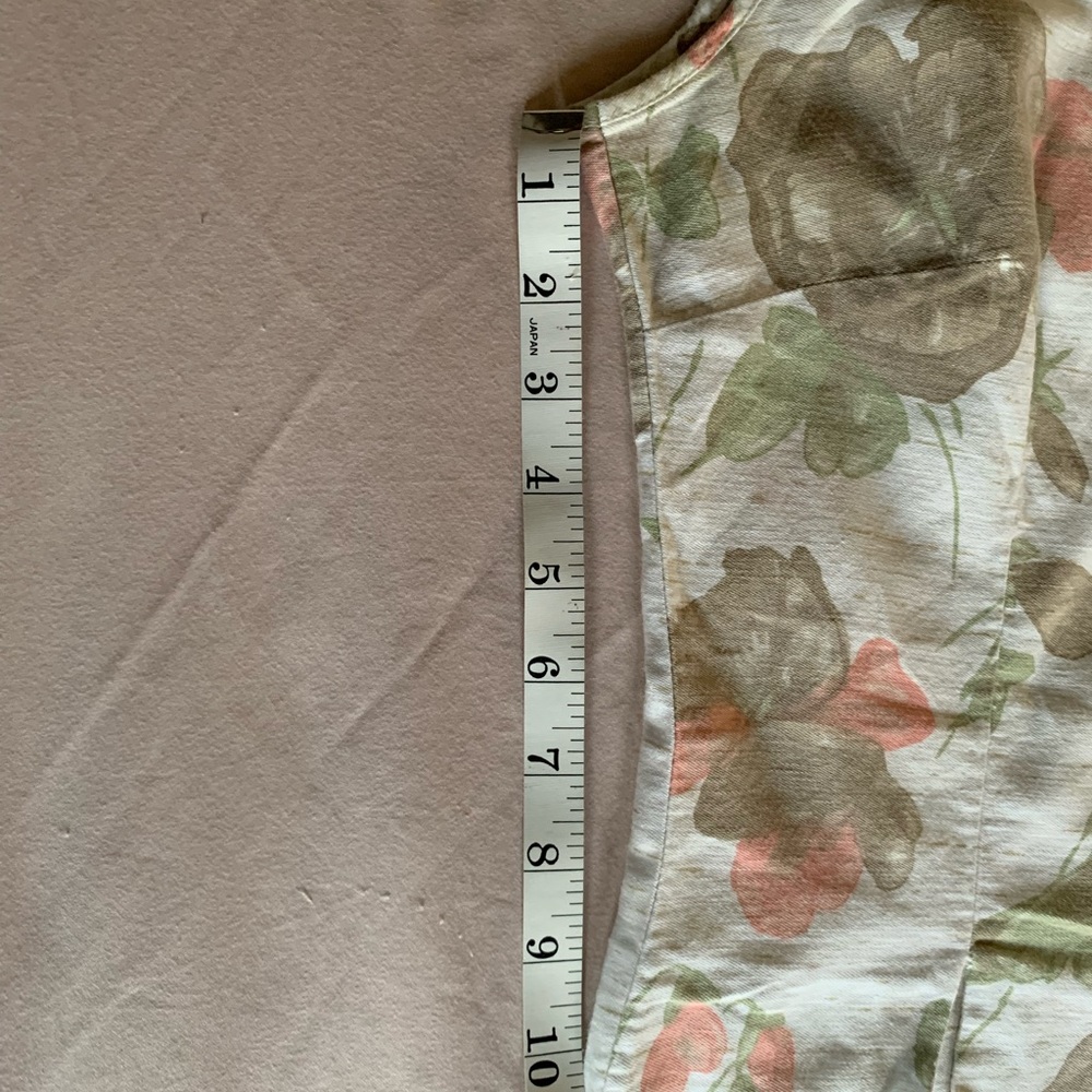 Women Vintage Floral sleeveless crop blouse shirt🌸 - Picture 5 of 12